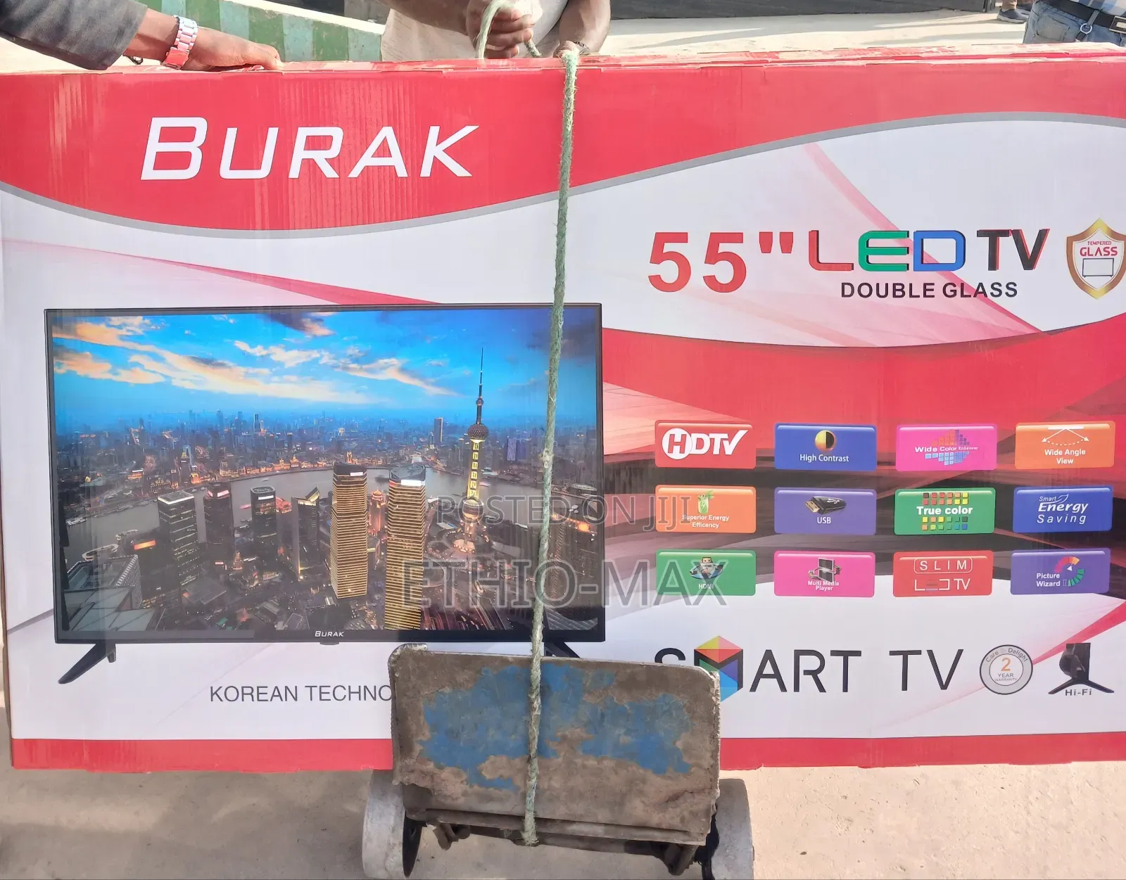 Burak Tv 55” Smart Android – Double Glass | Korea Technology | New