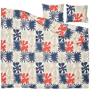 Ikea Hylsnejlika Duvet Cover and 2 Pillowcases 150 Cm by 200 Cm