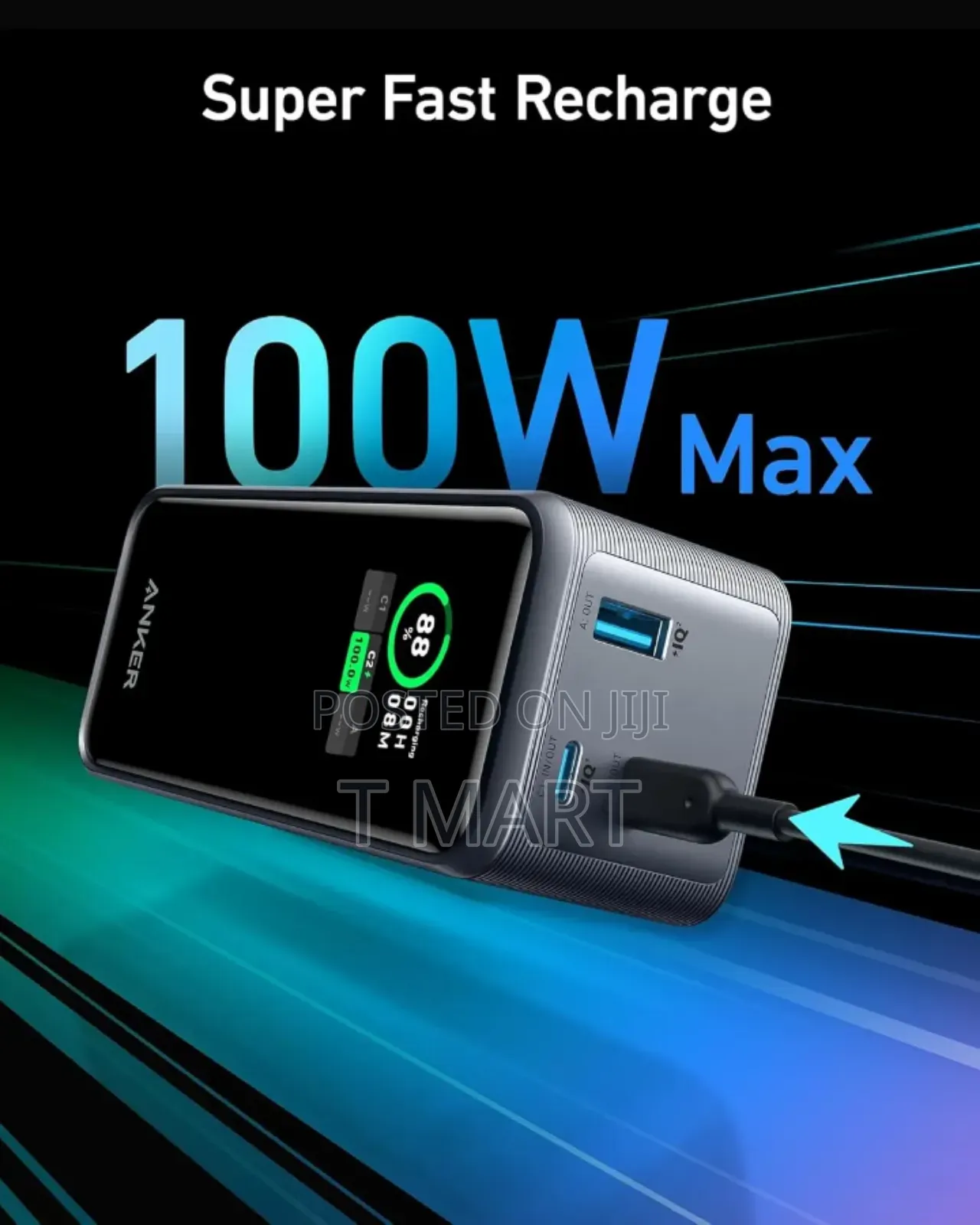 Anker Prime 20,000mah 200w Power Bank (Approx Specs)