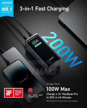 Anker Prime 20,000mah 200w Power Bank (Approx Specs)