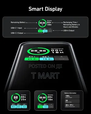 Anker Prime 20,000mah 200w Power Bank (Approx Specs)