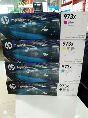 Hp Page Wide Pro MFP 477dw Printer Ink Cartridge Hp 973x and Hp 972a