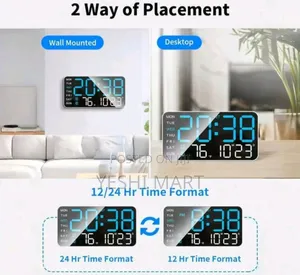 Modern Living Room Decor Digital Clock Alarm Clock Bedroom Dorm Decor