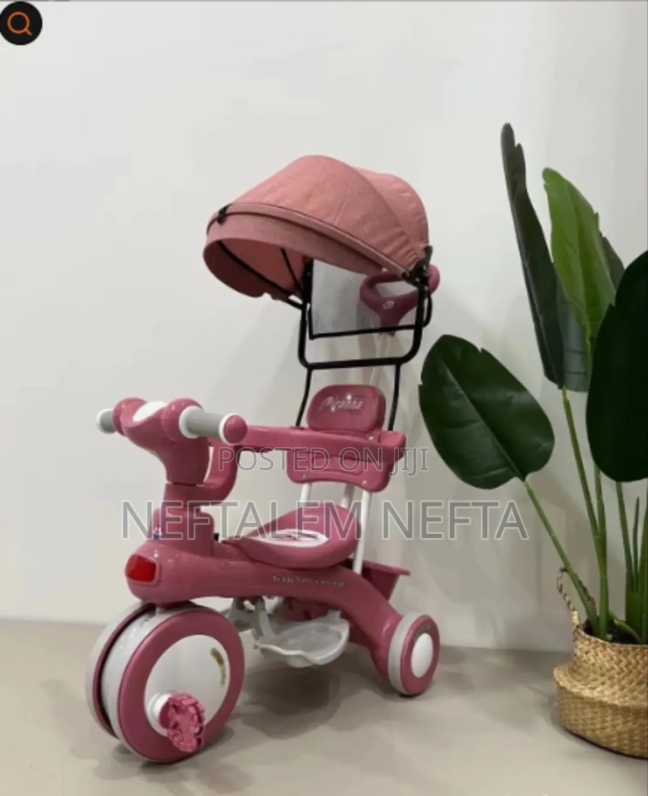 Baby Musical Tricycle With Parent Handle