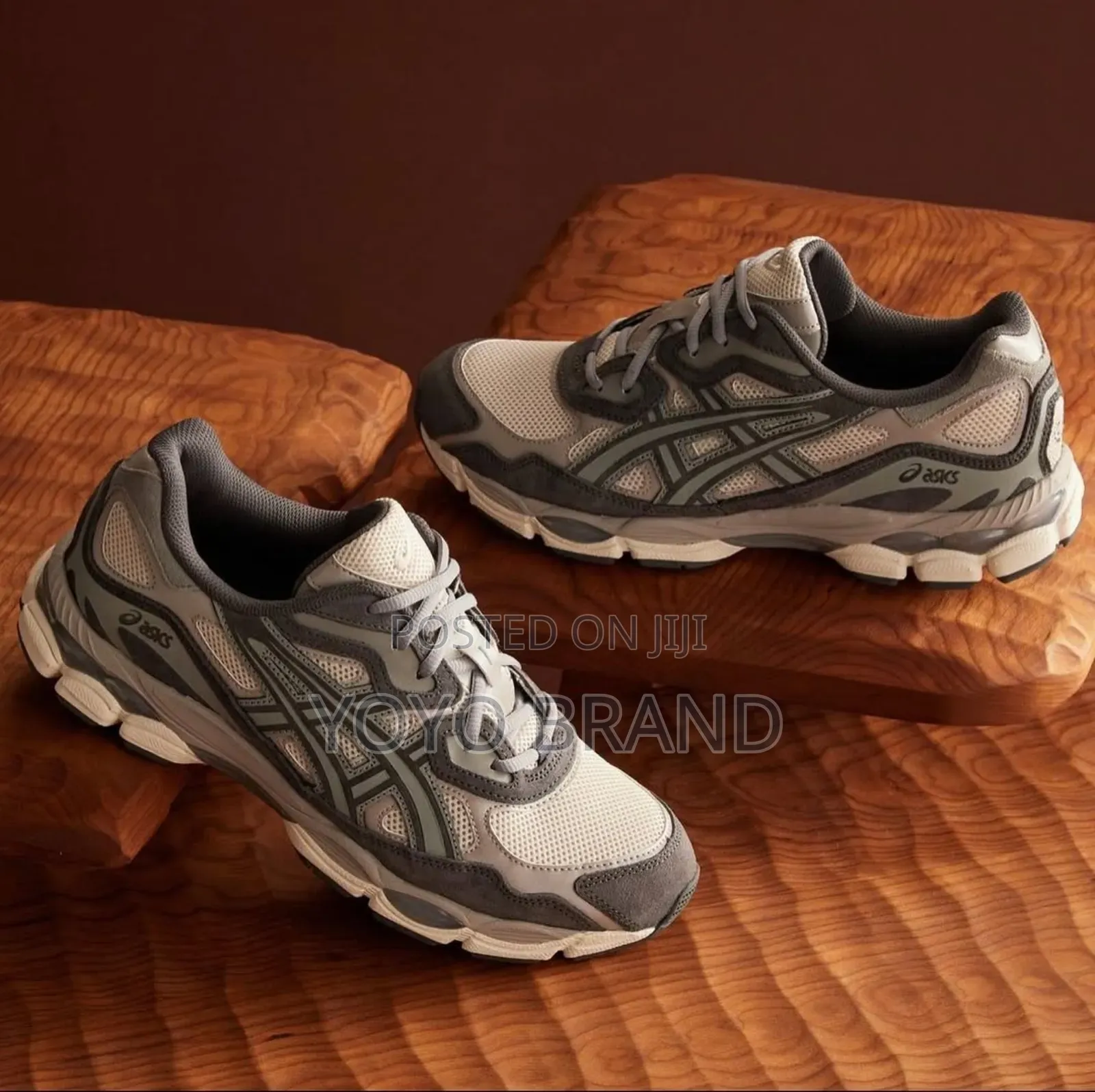 Asics Gel-Nyc Oatmeal Obsidian Gray New Arrival Faashion Sneaker