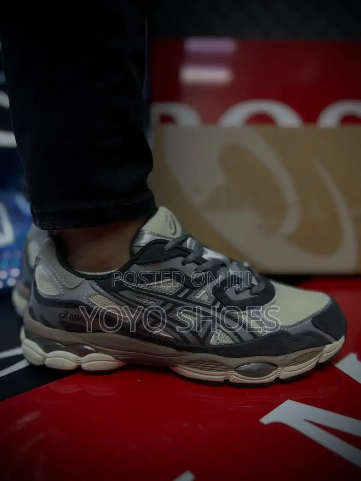 Asics Gel-Nyc Oatmeal Obsidian Gray New Arrival Faashion Sneaker