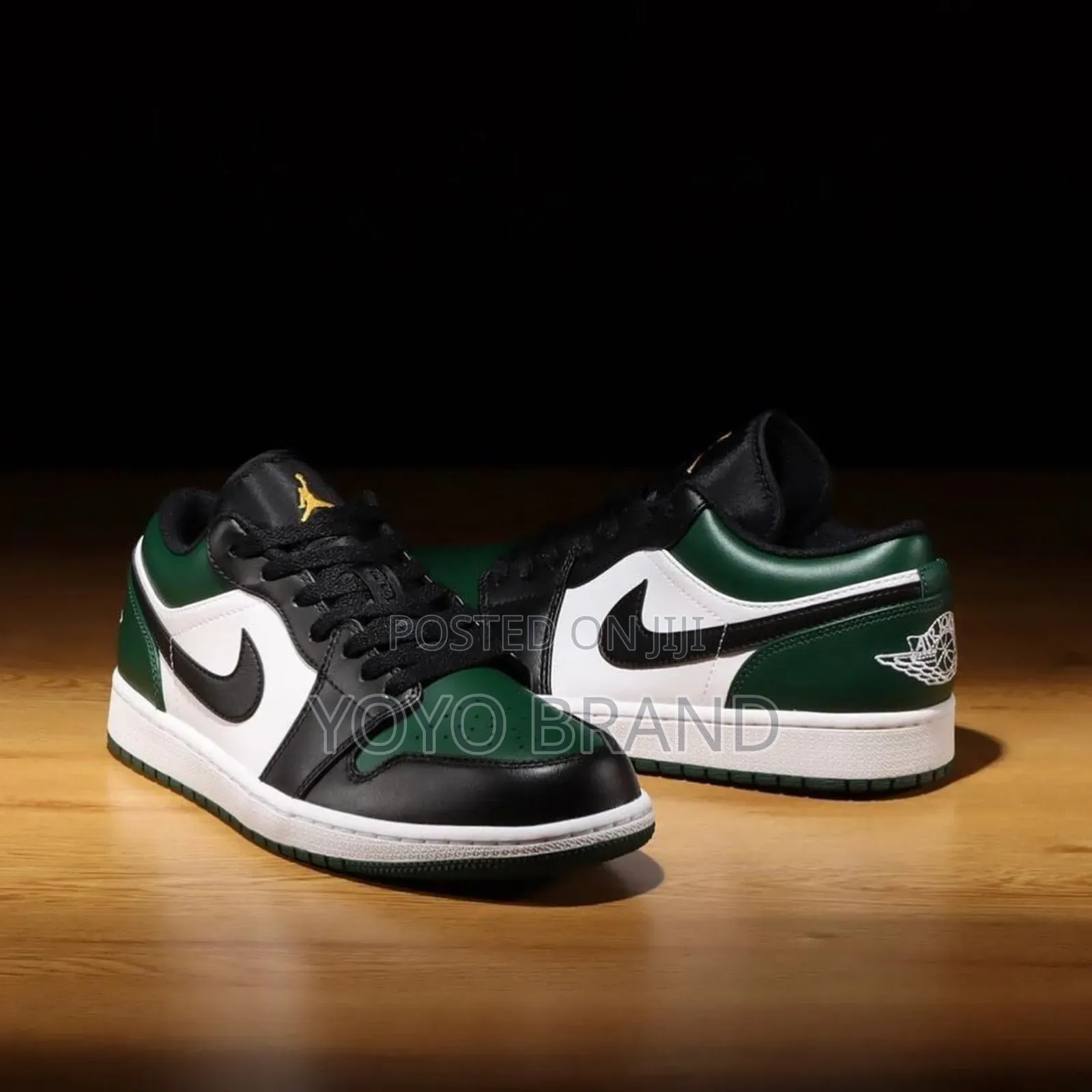 Air Jordan 1 Low Green Toe Green Fashion Sneaker