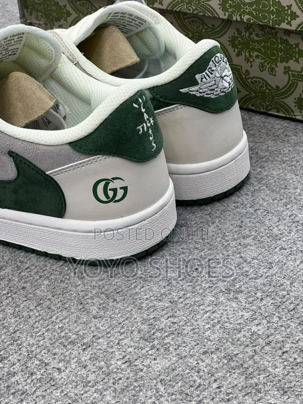Air Jordan 1 Low Travis Scoot Gucci New Arrival Fashion Sneaker