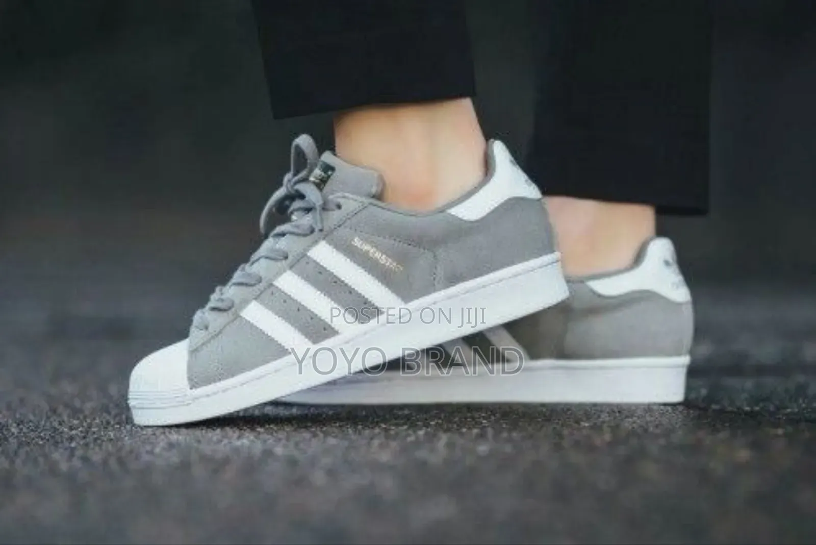 Adidas Old School Super Star Grises Fashion Sneaker