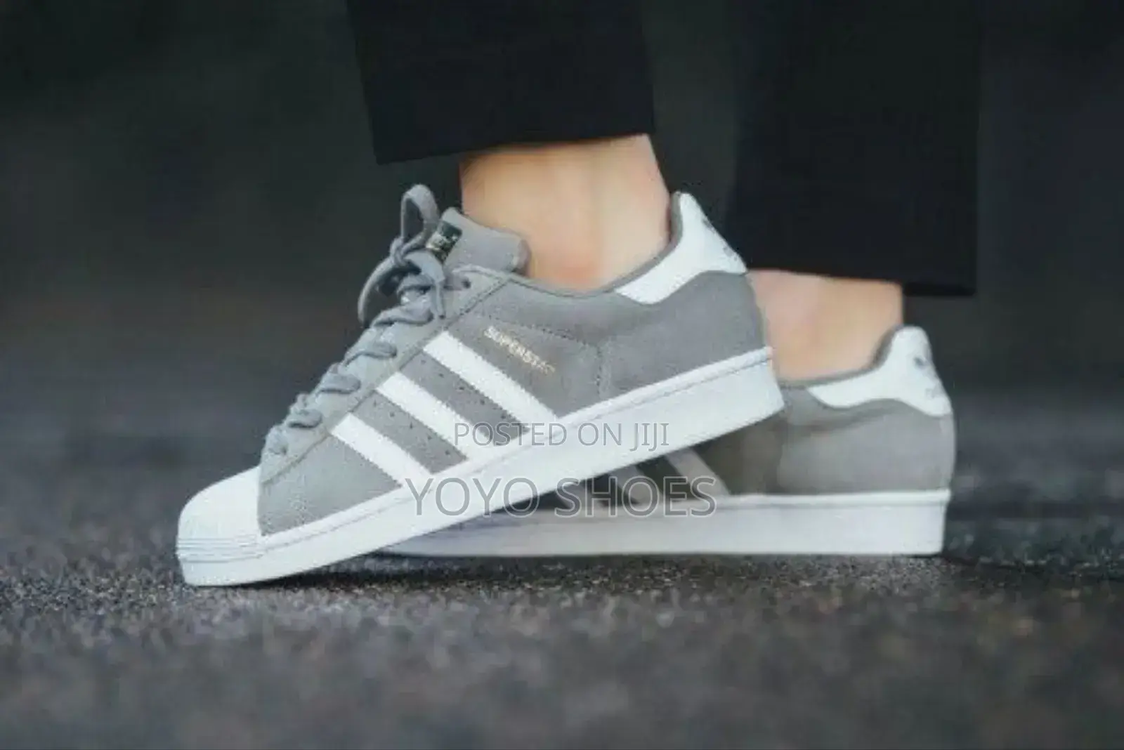 Adidas Old School Super Star Grises Fashion Sneaker