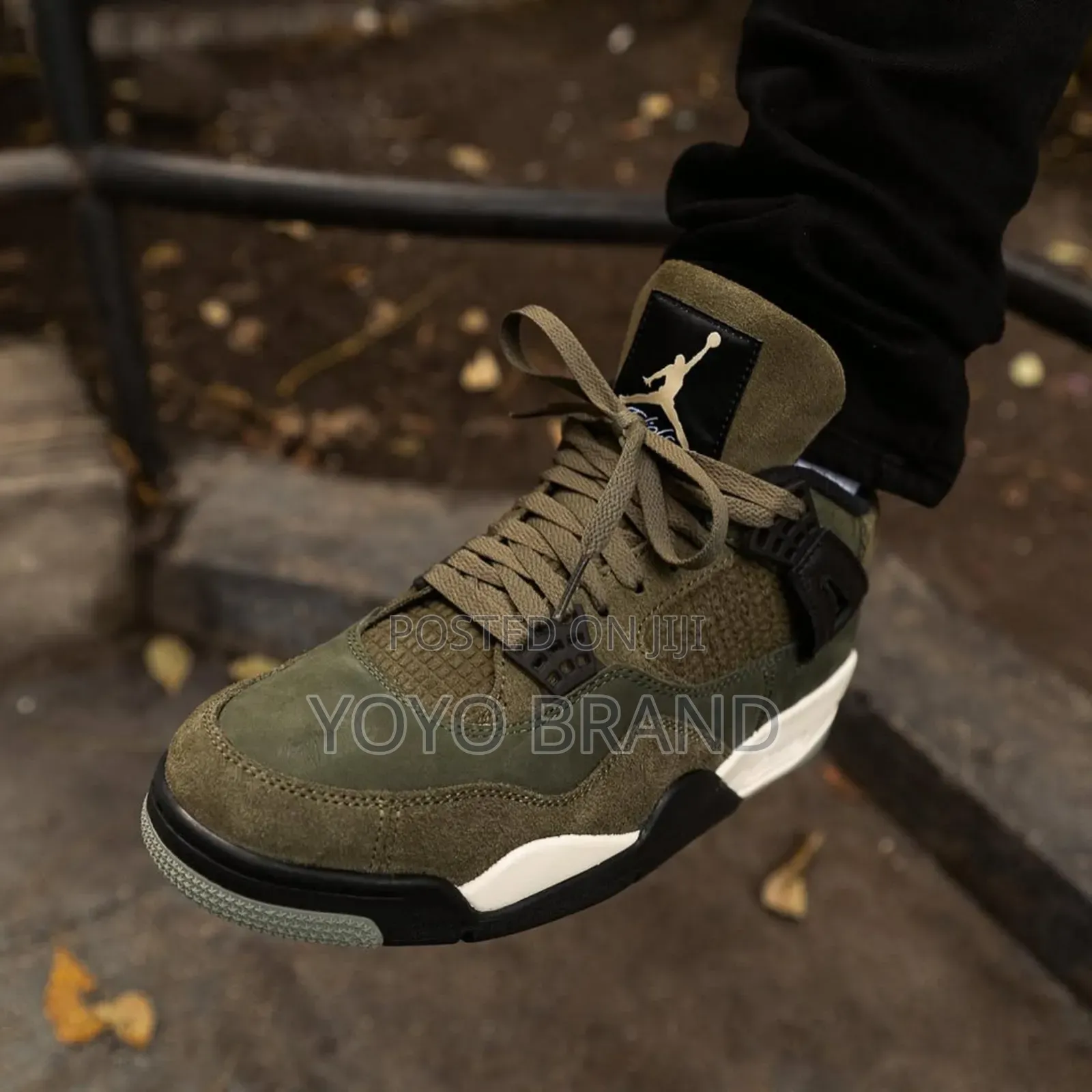 Air Jordan 4 Retro Se Craft Olive Medium Fashion Sneaker