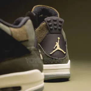 Air Jordan 4 Retro Se Craft Olive Medium Fashion Sneaker