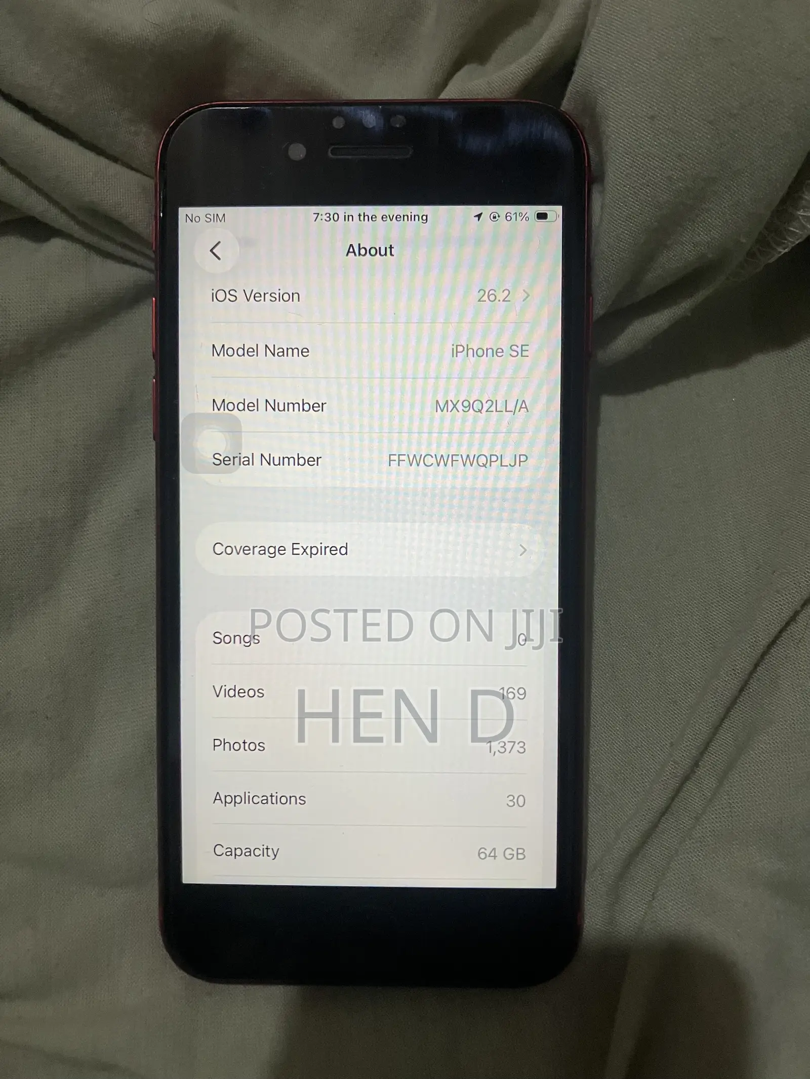 Apple iPhone SE (2020) 64 GB Red