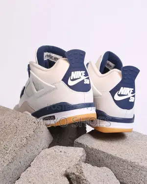 Nike Sb Air Jordan 4 Navy Faahion Sneaker