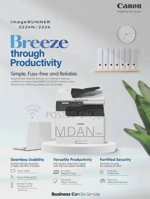 New Canon Imagerunner 2224 Copier | Print, Scan, Copy | Touch Screen