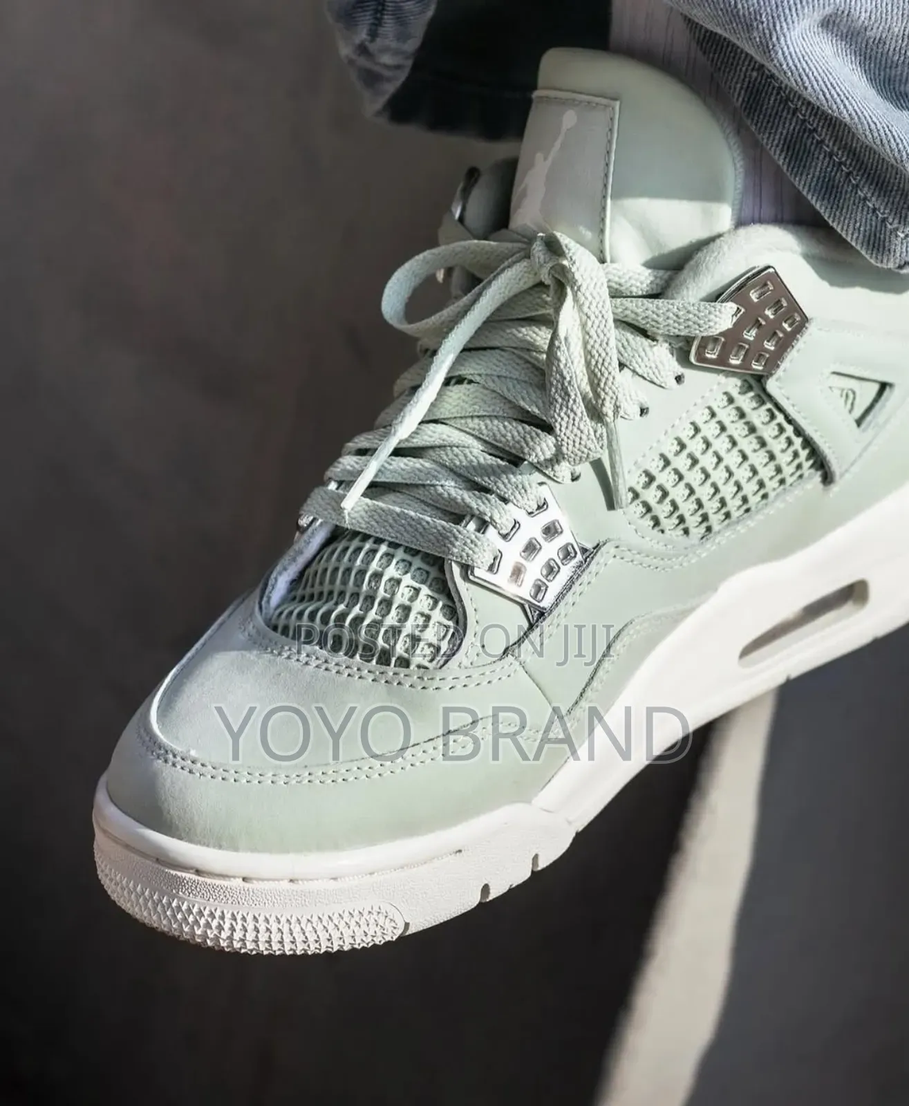 Nike Air Jordan 4 Retro Seafoam Sail Fashion Sneaker