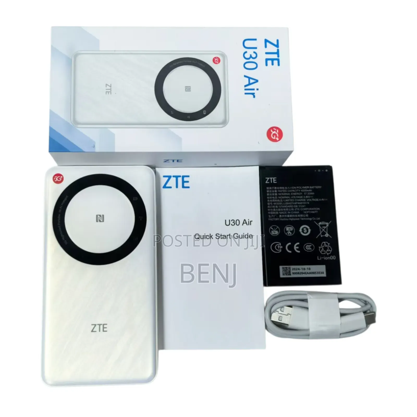 Zte U30 Air 5g | 4g Lte | 3g Portable Router | Mifi | Upto 10 Devices