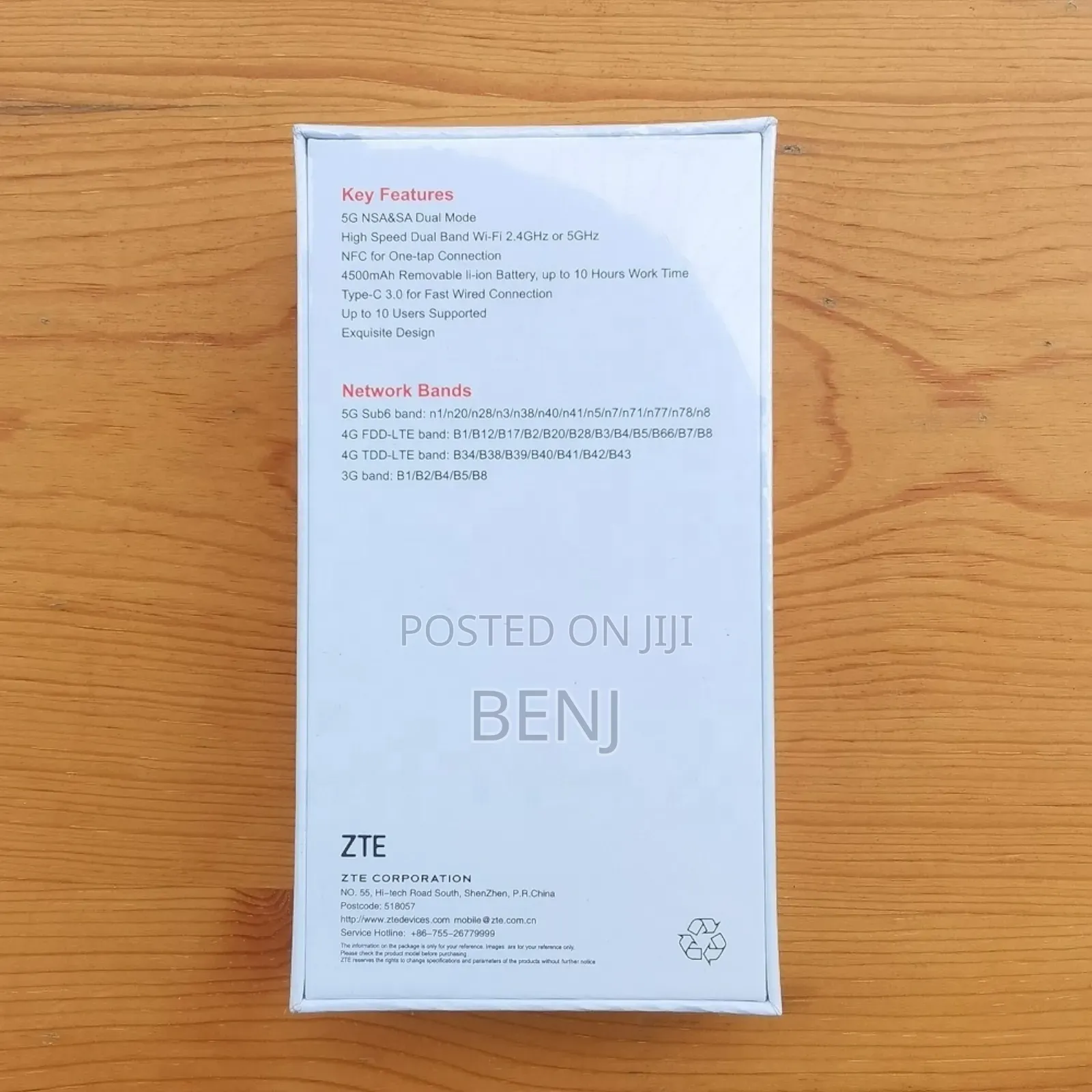 Zte U30 Air 5g | 4g Lte | 3g Portable Router | Mifi | Upto 10 Devices