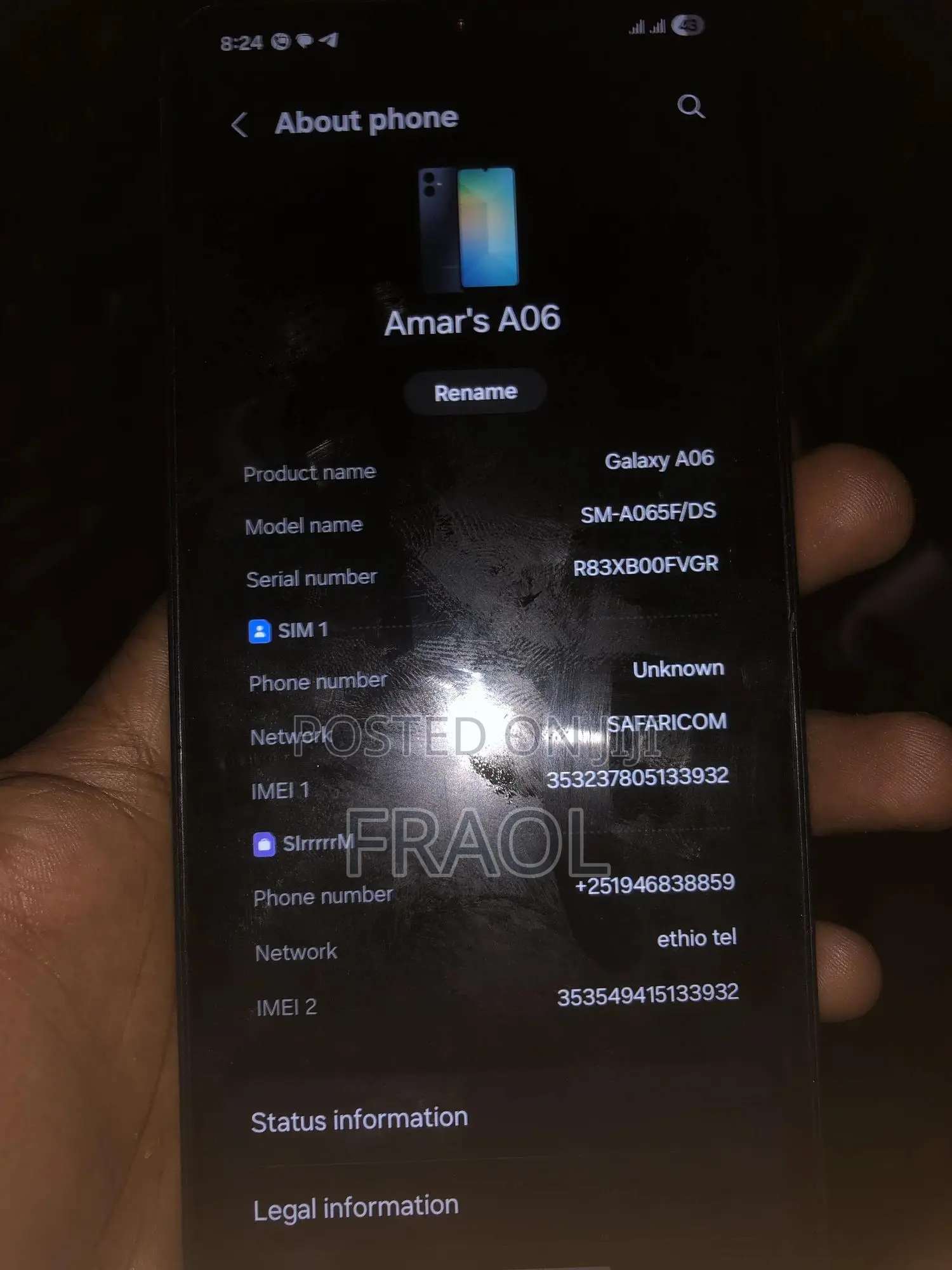 Samsung Galaxy A06 128 GB Black