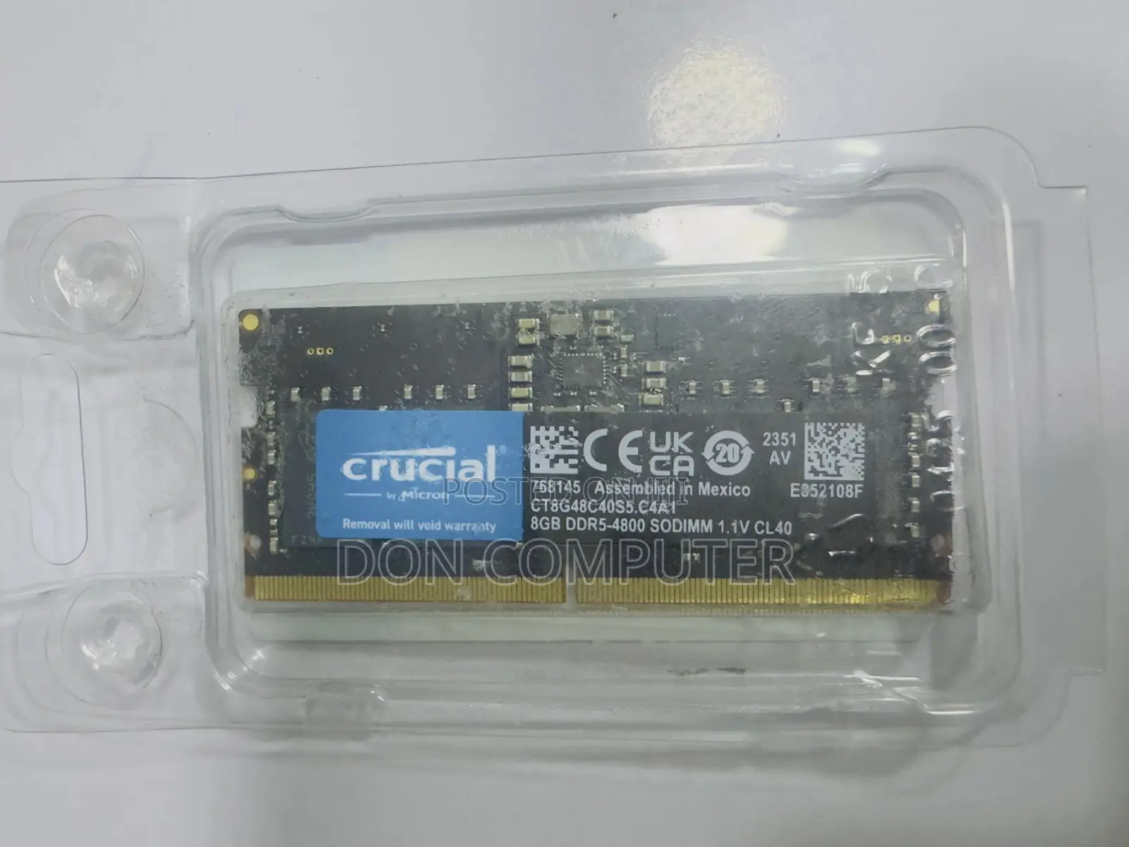 Crucial 8gb Ddr5-4800 Sodim