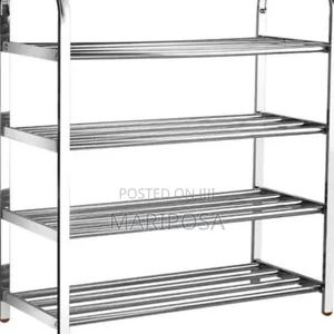 4 Layer Stainless Steel Shoes Rack