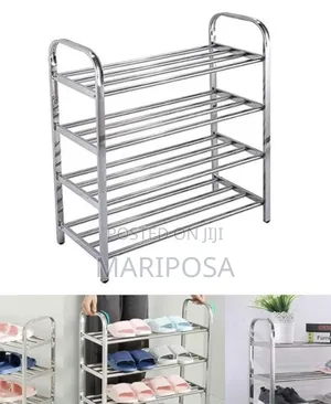 4 Layer Stainless Steel Shoes Rack