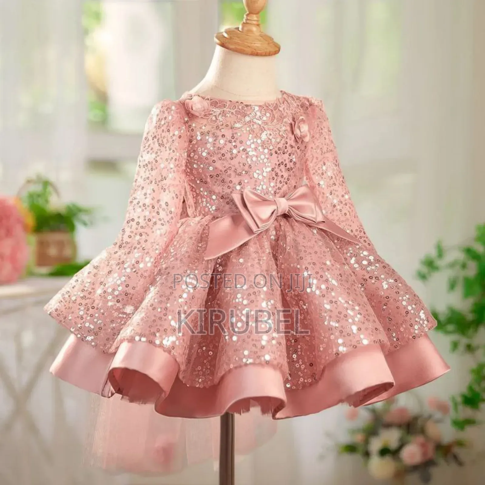 Luxury Pink Sequin Princess Dress for Girls | Made by Dyk Kids