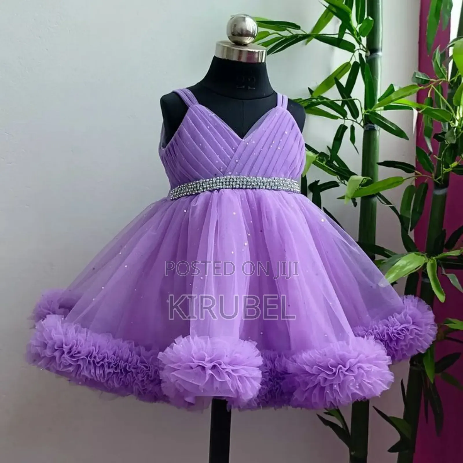 Purple Girls Party Dress – Handmade by Dyk Kids | Made to Order