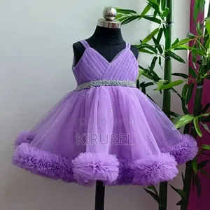 Purple Girls Party Dress – Handmade by Dyk Kids | Made to Order
