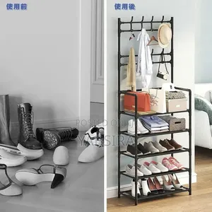 Multifunctional Shoe and Hat Rack