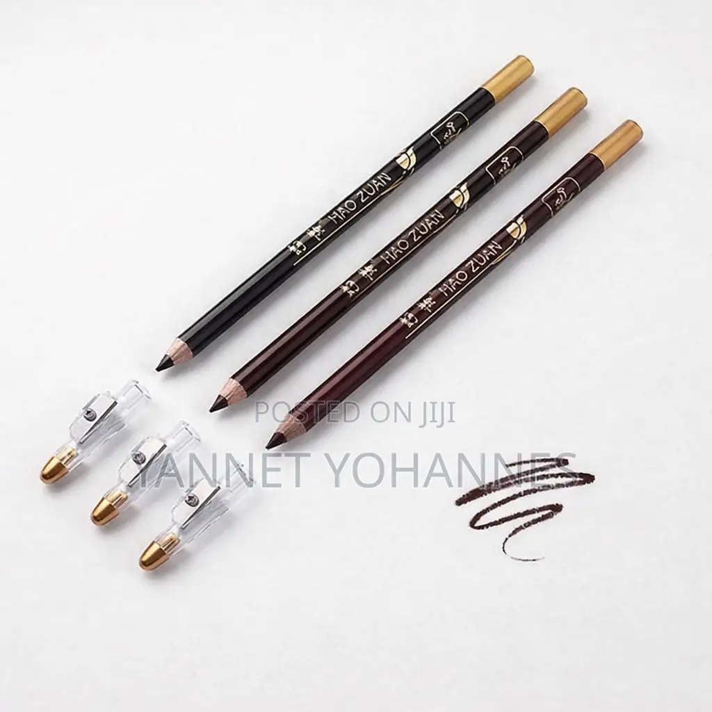Eyebrow Pencil Waterproof Long Lasting Black Brown Burgundy