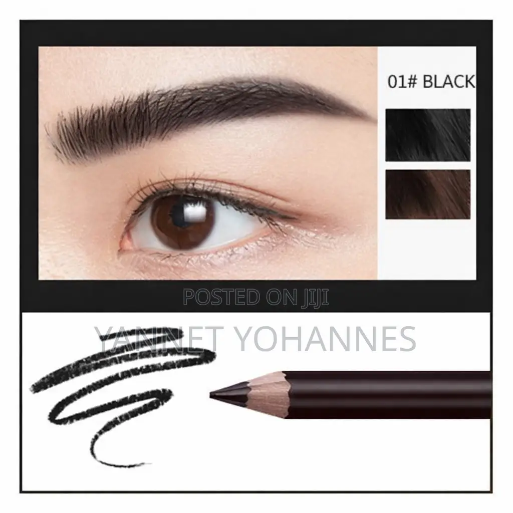 Eyebrow Pencil Waterproof Long Lasting Black Brown Burgundy