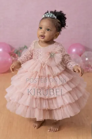 Elegant Baby Girl Princess Dress – Made to Order | by Dyk Kids