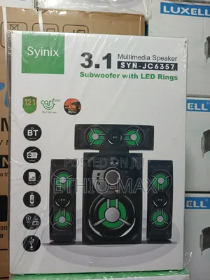 Syinix 3.1ch Multimedia Speaker – Powerful Bass | Original | Clear Sou