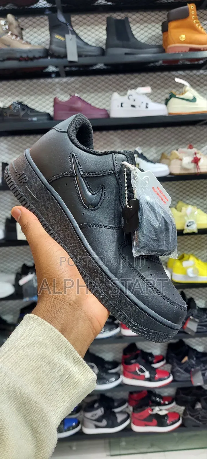 Nike Air Force Full Black High Master Quality Smooth Sneakers