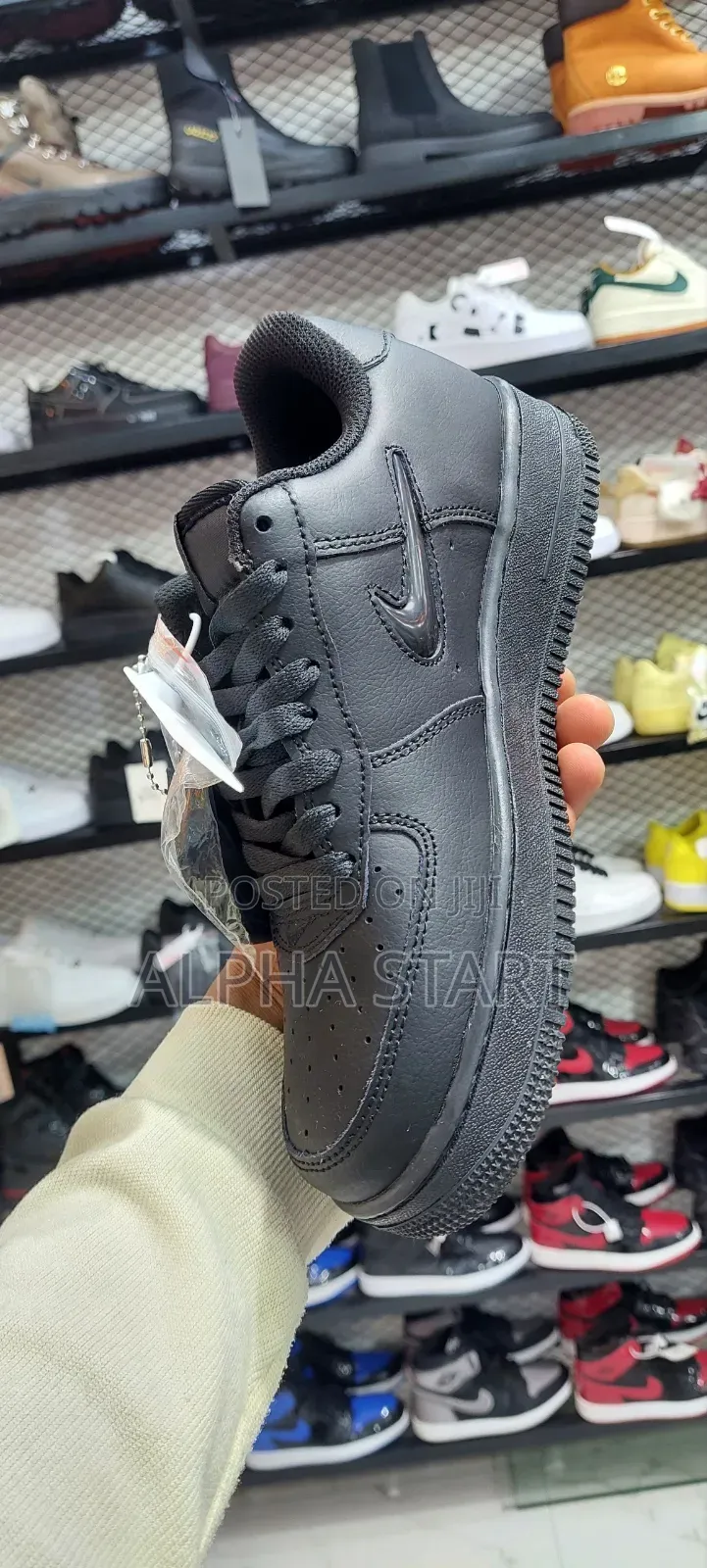 Nike Air Force Full Black High Master Quality Smooth Sneakers