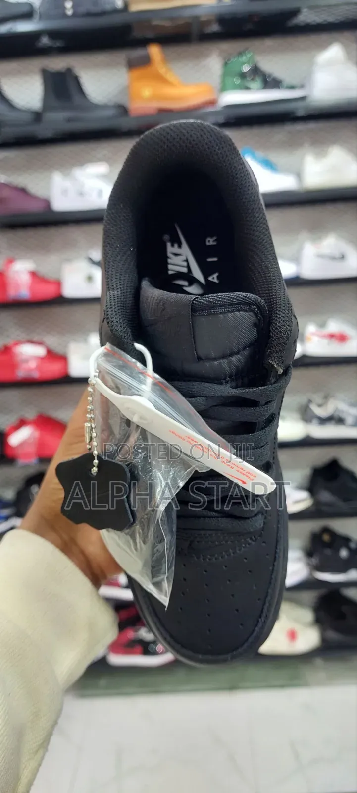 Nike Air Force Full Black High Master Quality Smooth Sneakers