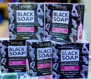 Dr. Rashel Collagen Charcoal Black Soap.