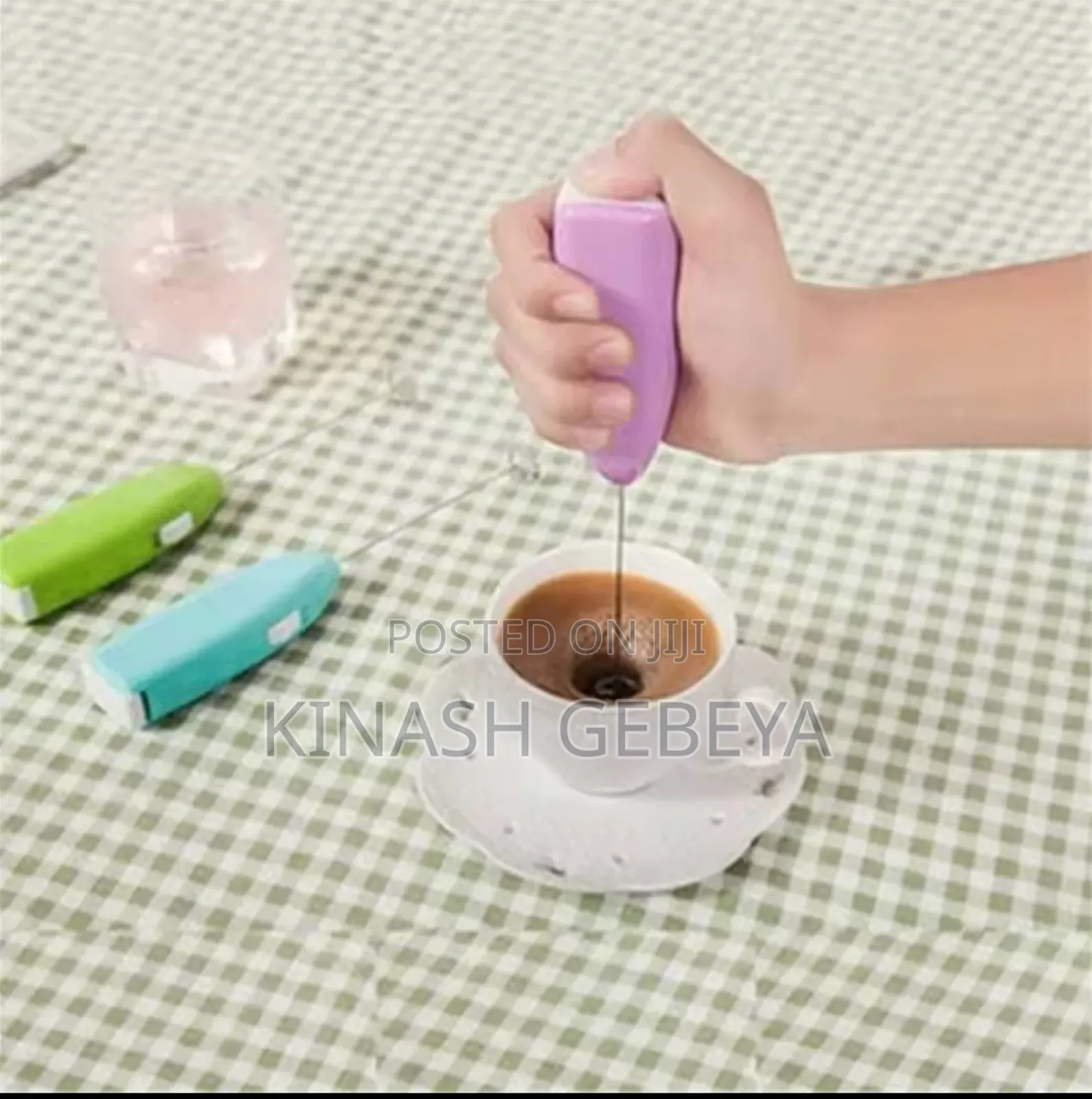 2pcs Electric Milk Frother