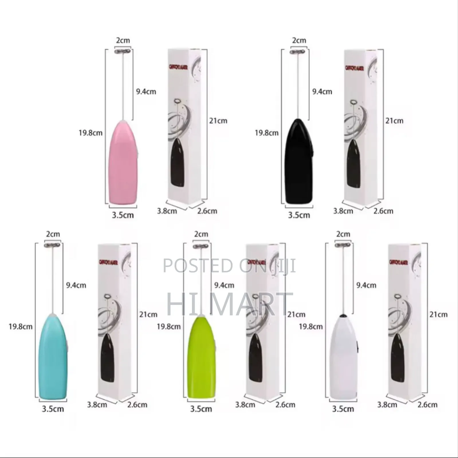 2pcs High Quality Electric Milk Frother