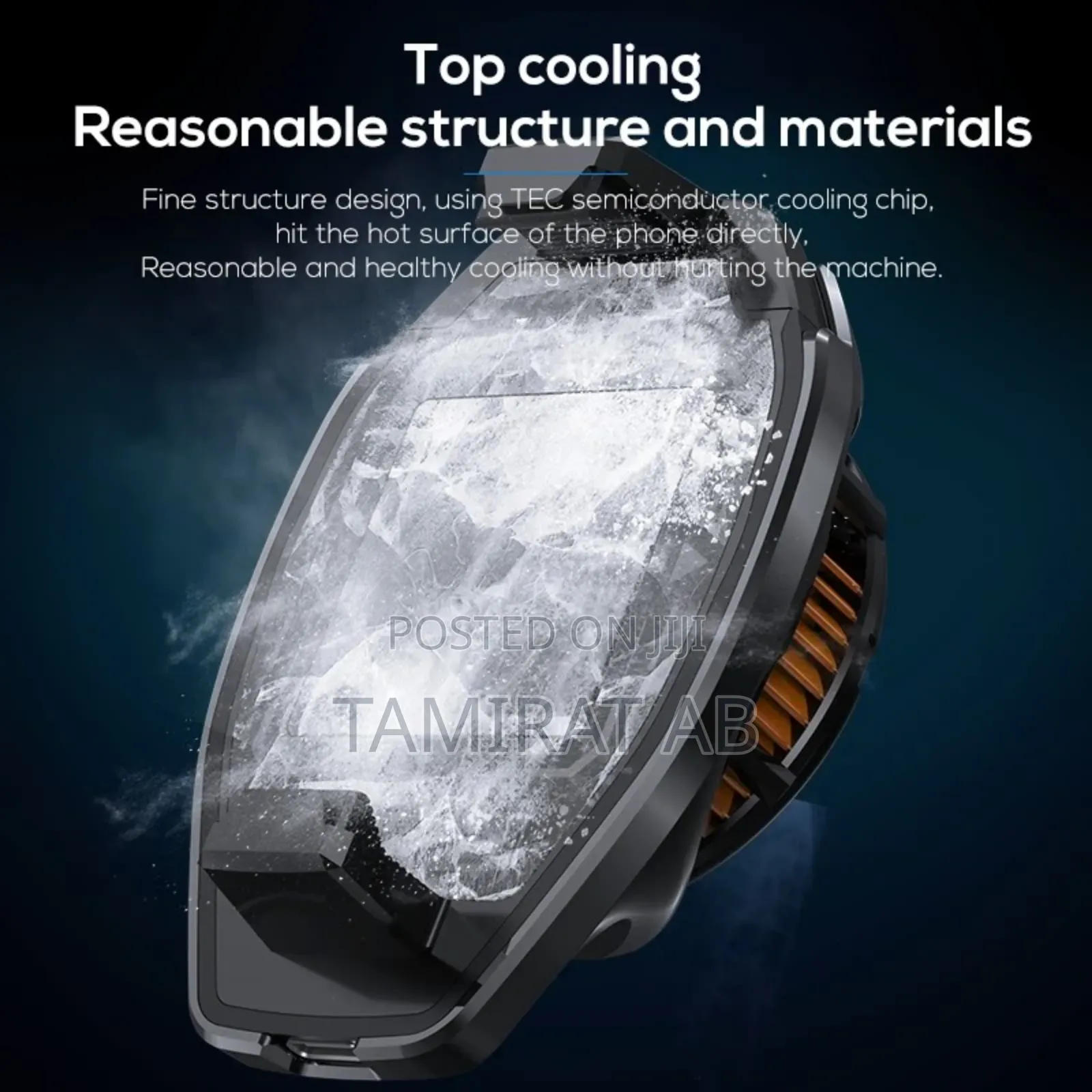 Memo Dl22 Outdoor Live Streaming Phone Cooler Back Clip Style - Black