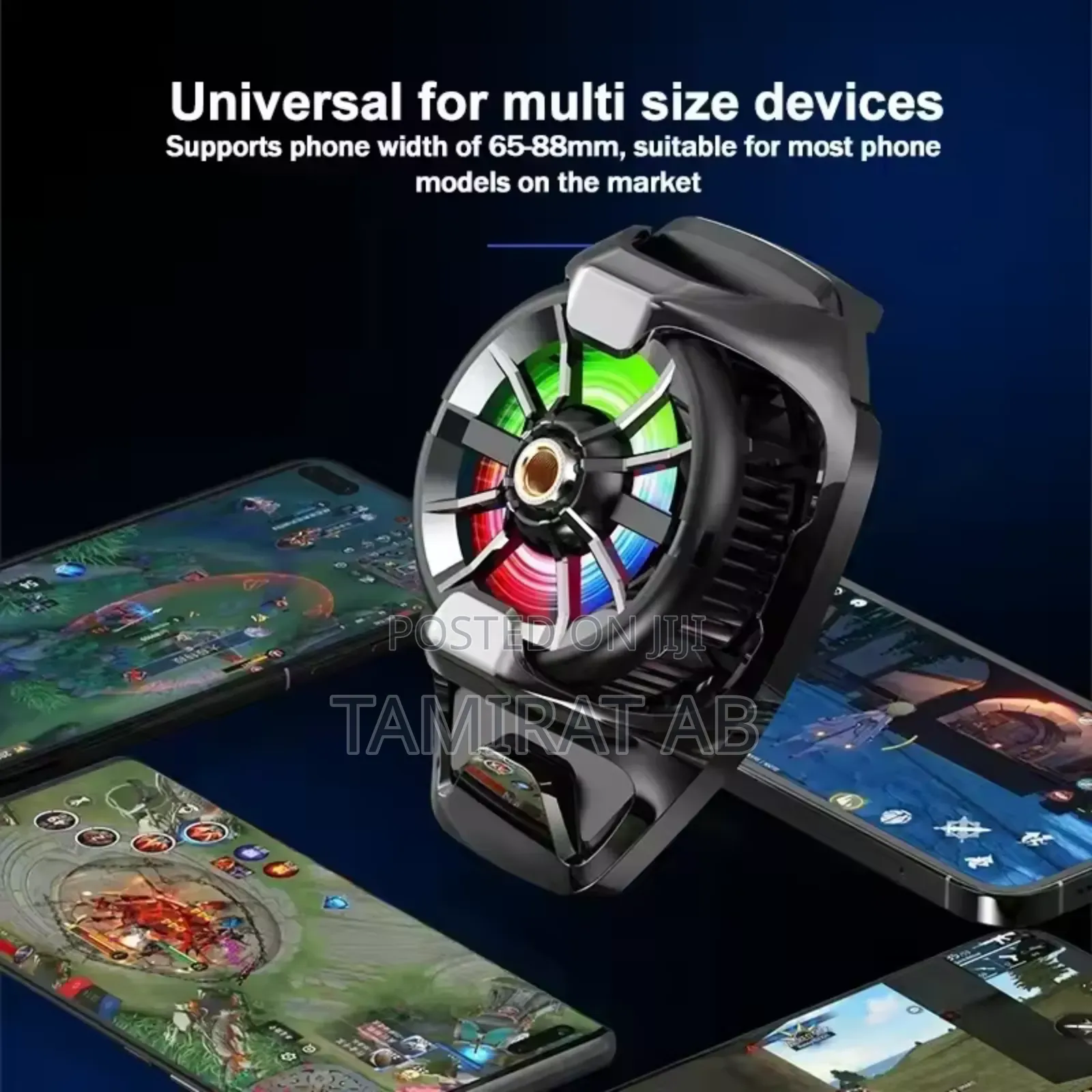 Memo Dl22 Outdoor Live Streaming Phone Cooler Back Clip Style - Black