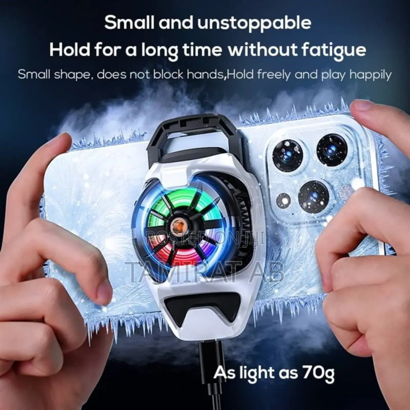 Memo Dl22 Outdoor Live Streaming Phone Cooler Back Clip Style - Black