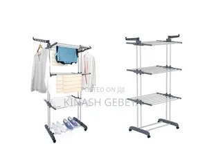 3 Layer Foldable High Quality Cloth Rack(40kilo የሚይዝ)