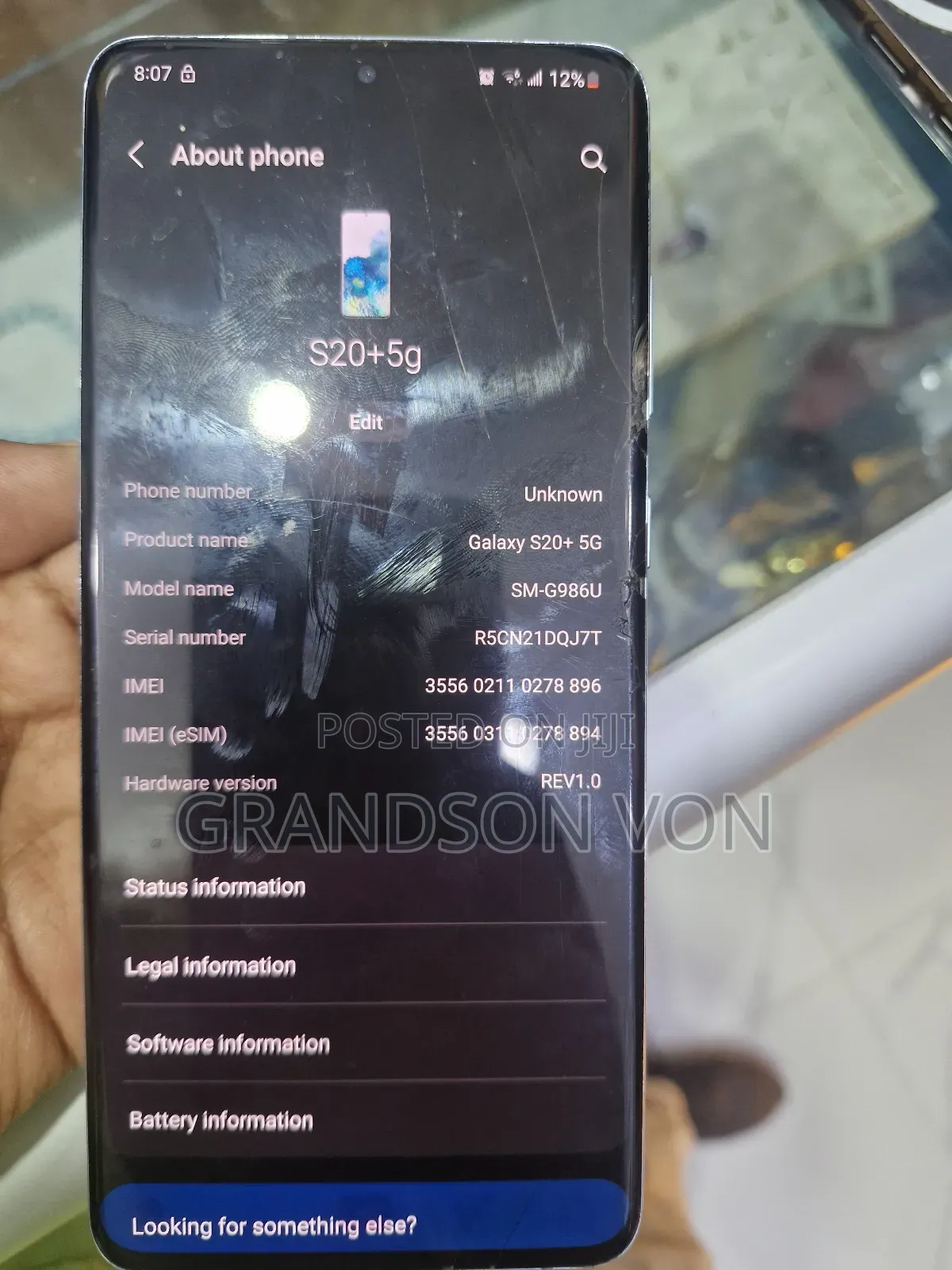 Samsung Galaxy S20+ 5G 128 GB Gray