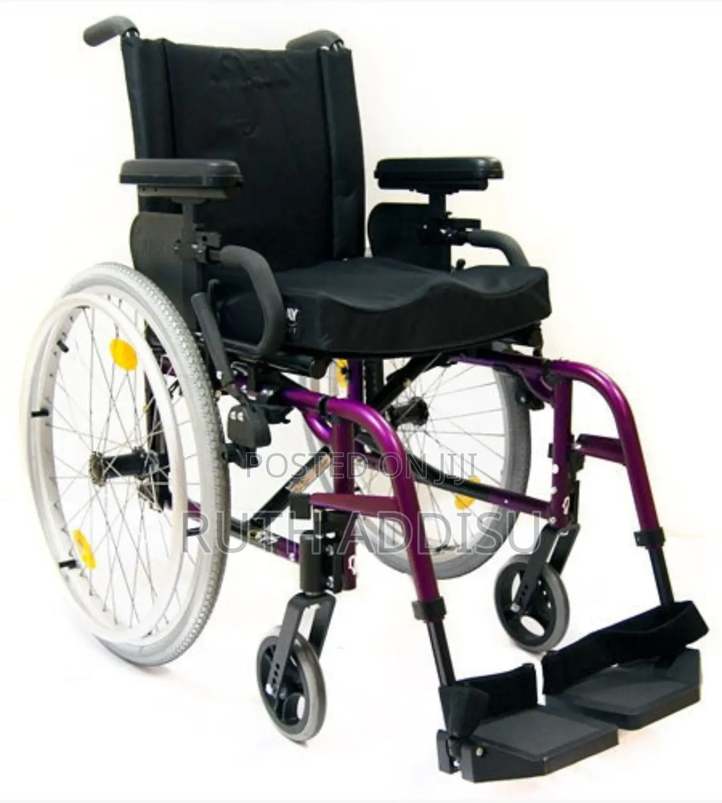 Stellato Ii Folding Wheelchair - Divine Mobility | Home Healthcare