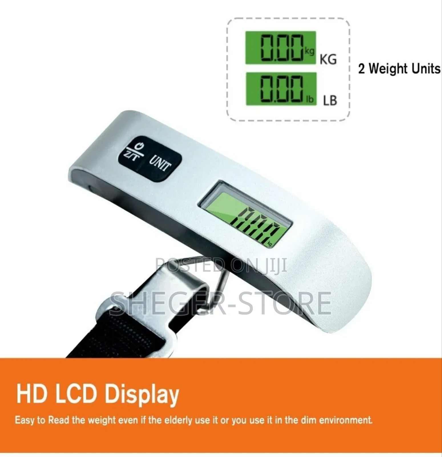 Brand New Luggage Scale (የሻንጣ፣ የአትክልትና የአስቤዛ ዕቃዎችን መመዘኛ ተንጠልጣይ ሚዛን