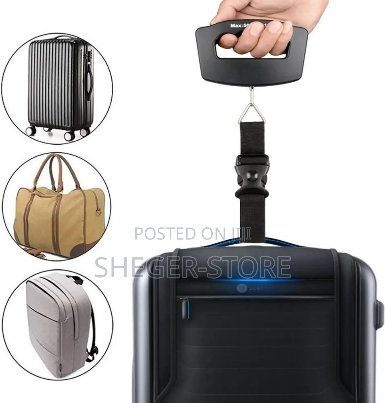 Brand New Luggage Scale (የሻንጣ፣ የአትክልትና የአስቤዛ ዕቃዎችን መመዘኛ ተንጠልጣይ ሚዛን