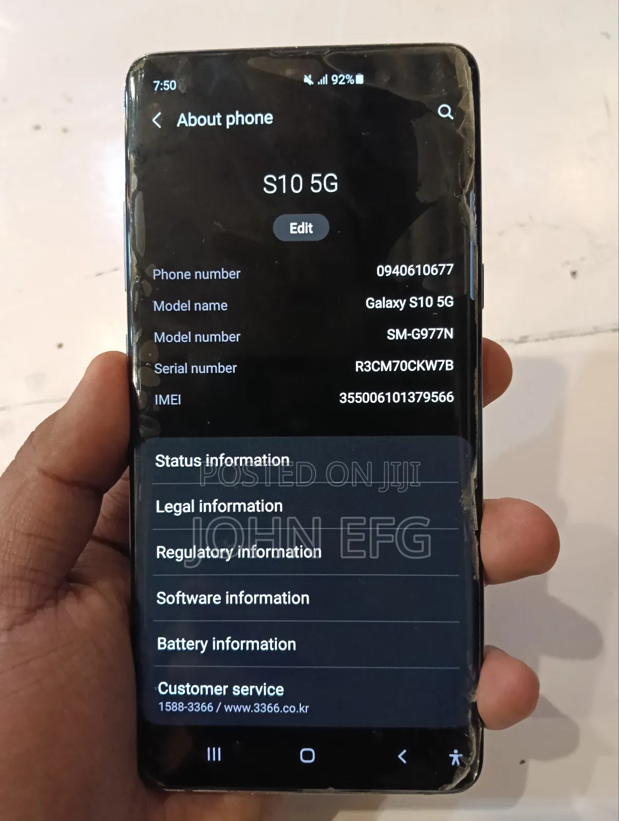 Samsung Galaxy S10 5G 512 GB Black