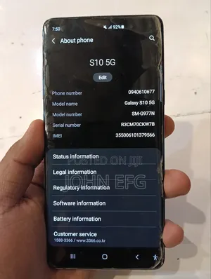 Samsung Galaxy S10 5G 512 GB Black